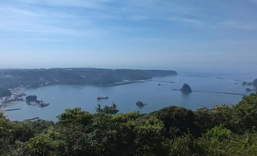 お花や下田の海の眺めを楽しみながら散策できる